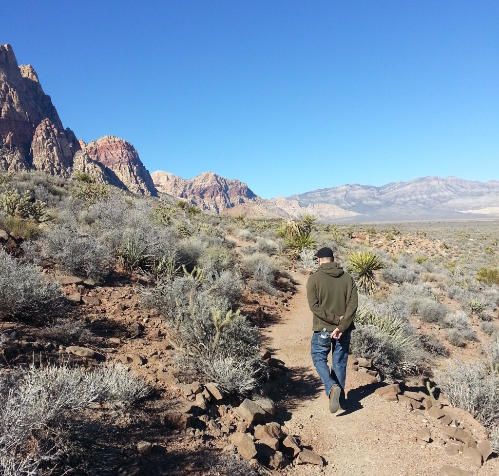 Mike, on the Spring Mountain Ranch Trail in Southern NV.