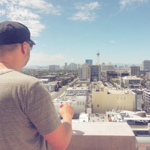 Mike, looking towards the Strip, Las Vegas, NV.
