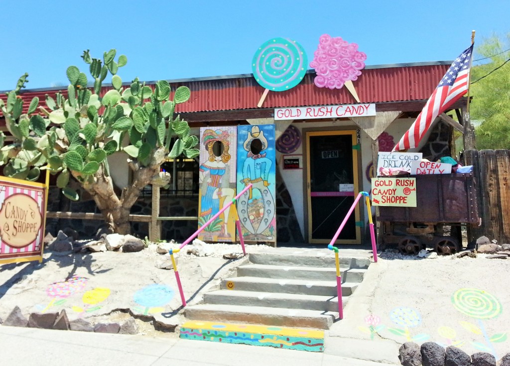 A cute little shop in the charming burro-filled town of Oatman, AZ.